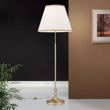 Επιδαπέδια λάμπα TONIA 2xE27/60W/230V 154 cm λευκό/μπρονζέ