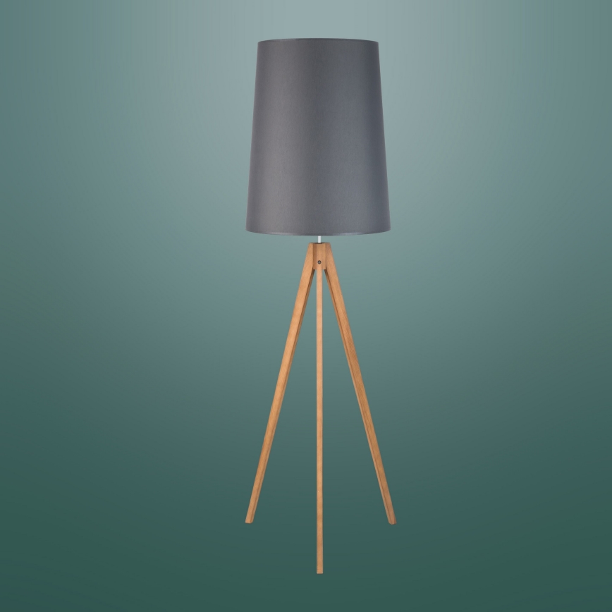 Επιδαπέδια λάμπα WALZ 1xE27/25W/230V γκρι/ξύλο