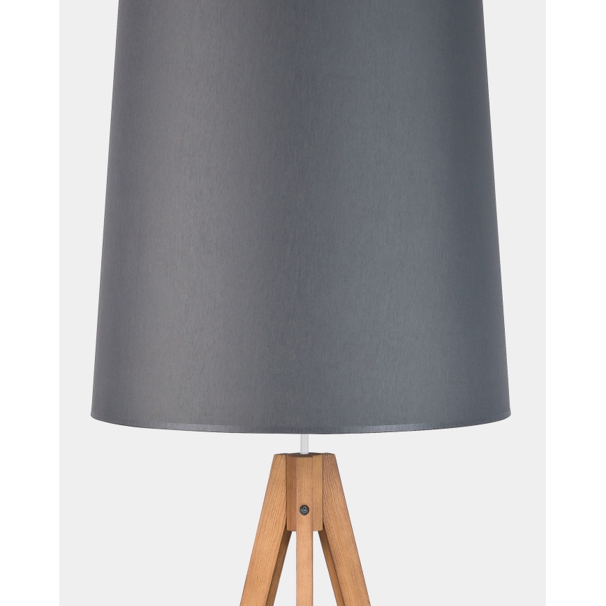 Επιδαπέδια λάμπα WALZ 1xE27/25W/230V γκρι/ξύλο