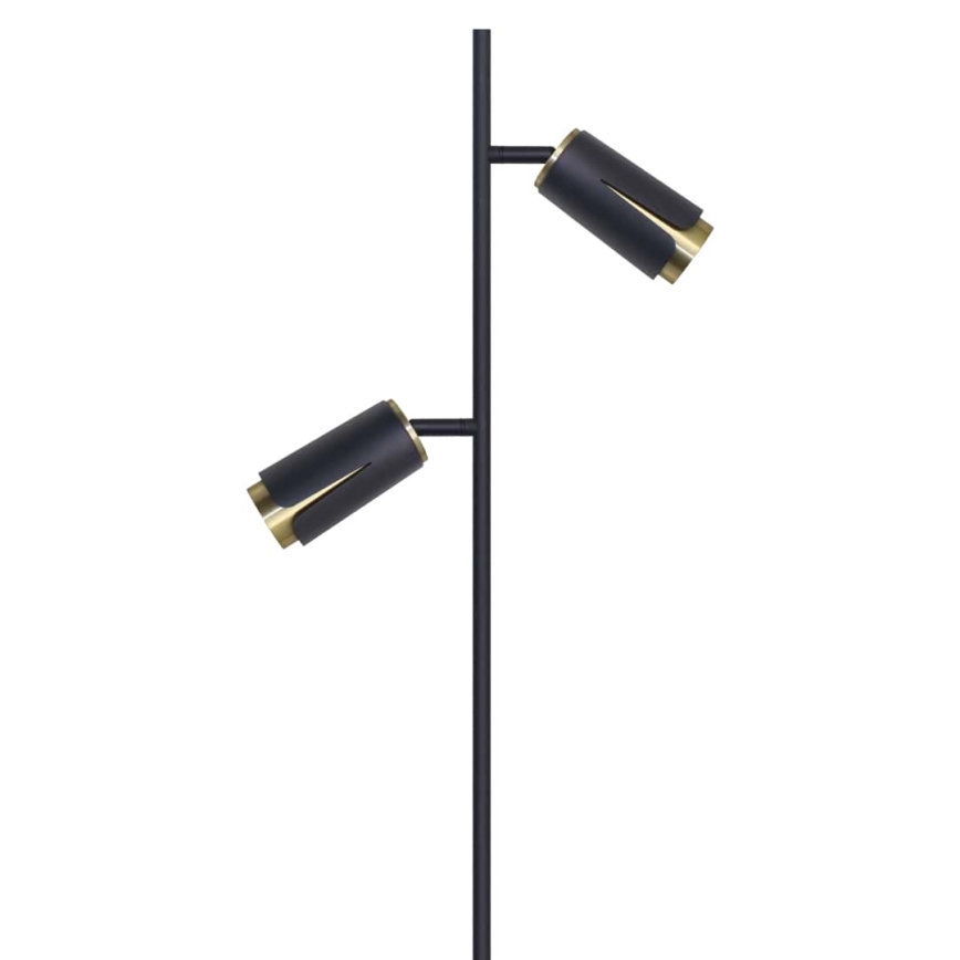 Επιδαπέδια λάμπα ΛΟΥΛΟΥΔΙΑ 2xGU10/8W/230V μαύρο