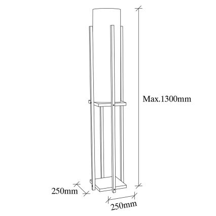 Επιδαπέδιο φωτιστικό 1xE27/40W/230V λευκό