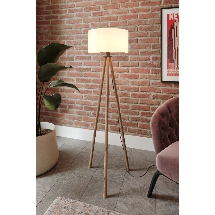 Επιδαπέδιο φωτιστικό 1xE27/40W/230V μπεζ/λευκό