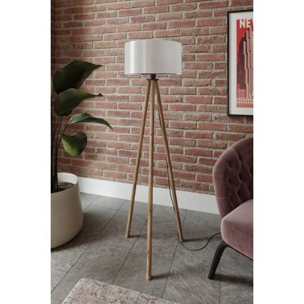 Επιδαπέδιο φωτιστικό 1xE27/40W/230V μπεζ/λευκό
