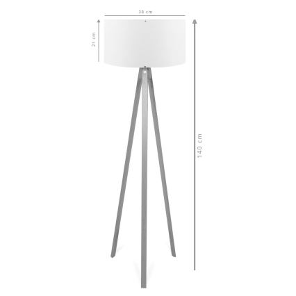 Επιδαπέδιο φωτιστικό AYD 1xE27/40W/230V καφέ/εκρού