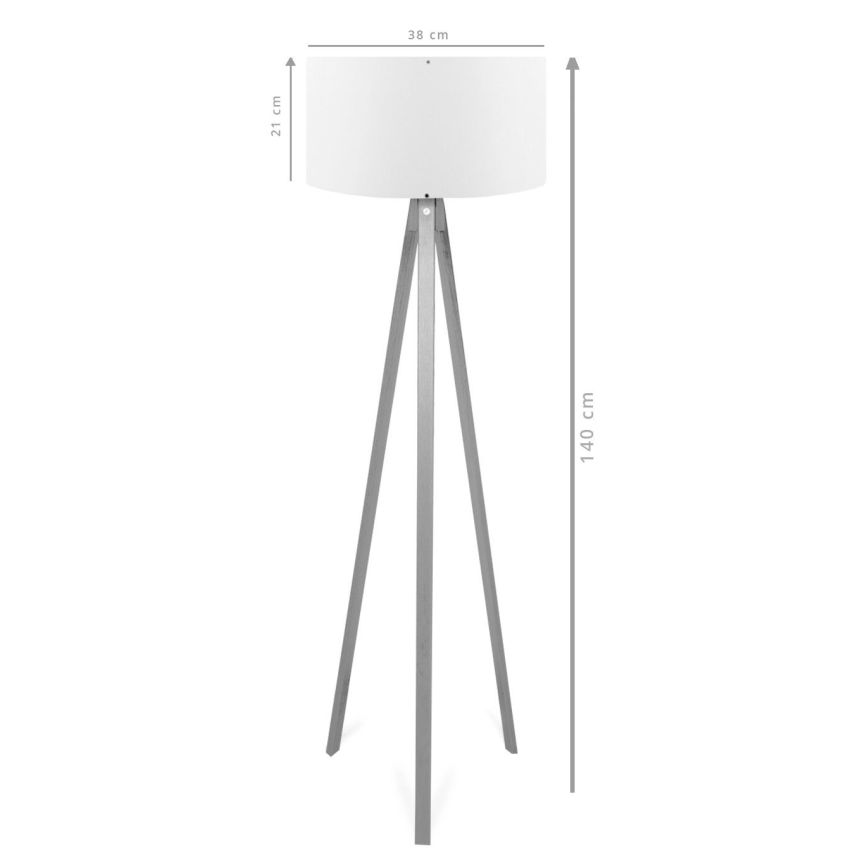 Επιδαπέδιο φωτιστικό AYD 1xE27/40W/230V καφέ/εκρού