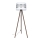 Επιδαπέδιο φωτιστικό CORAL 1xE27/60W/230V καφέ/λευκό/ματ χρώμιο