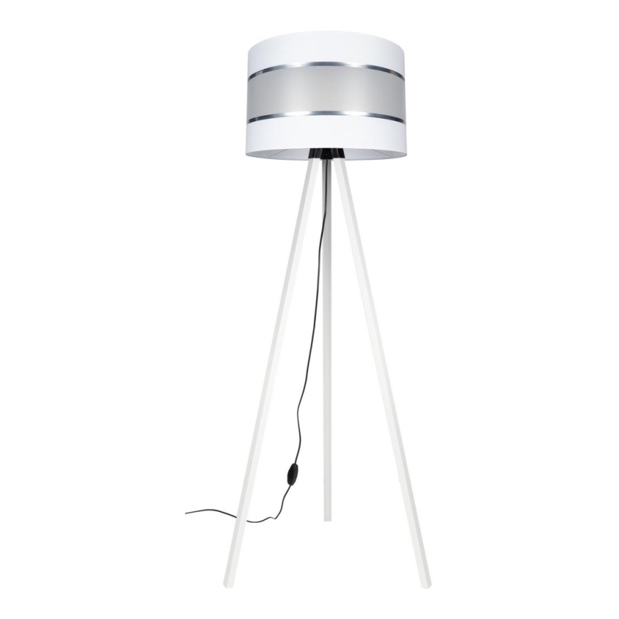 Επιδαπέδιο φωτιστικό CORAL 1xE27/60W/230V λευκό/ματ χρώμιο