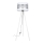 Επιδαπέδιο φωτιστικό CORAL 1xE27/60W/230V λευκό/ματ χρώμιο