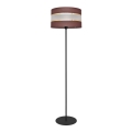 Επιδαπέδιο φωτιστικό HELEN 1xE27/15W/230V καφέ/μαύρο/χρυσαφί