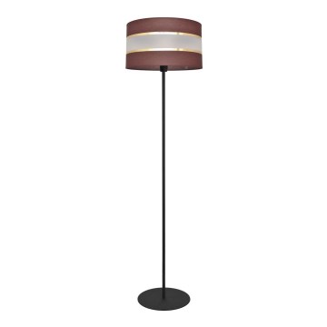Επιδαπέδιο φωτιστικό HELEN 1xE27/15W/230V καφέ/μαύρο/χρυσαφί