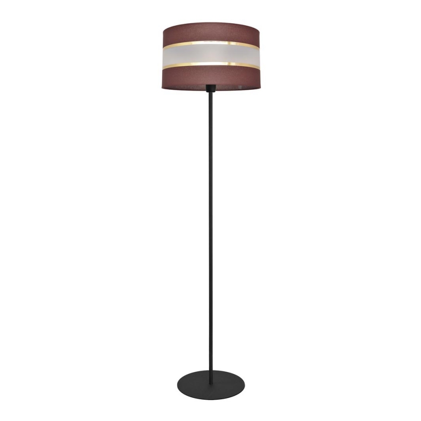 Επιδαπέδιο φωτιστικό HELEN 1xE27/15W/230V καφέ/μαύρο/χρυσαφί