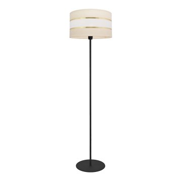 Επιδαπέδιο φωτιστικό HELEN 1xE27/15W/230V κρεμ/μαύρο/χρυσαφί