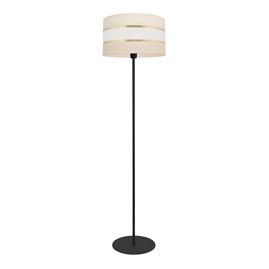 Επιδαπέδιο φωτιστικό HELEN 1xE27/15W/230V κρεμ/μαύρο/χρυσαφί