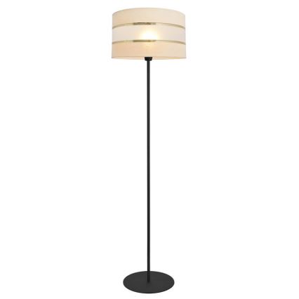Επιδαπέδιο φωτιστικό HELEN 1xE27/15W/230V κρεμ/μαύρο/χρυσαφί