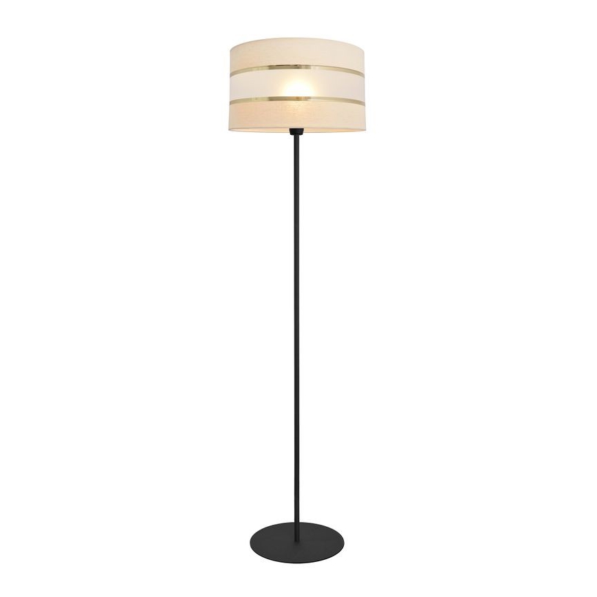 Επιδαπέδιο φωτιστικό HELEN 1xE27/15W/230V κρεμ/μαύρο/χρυσαφί