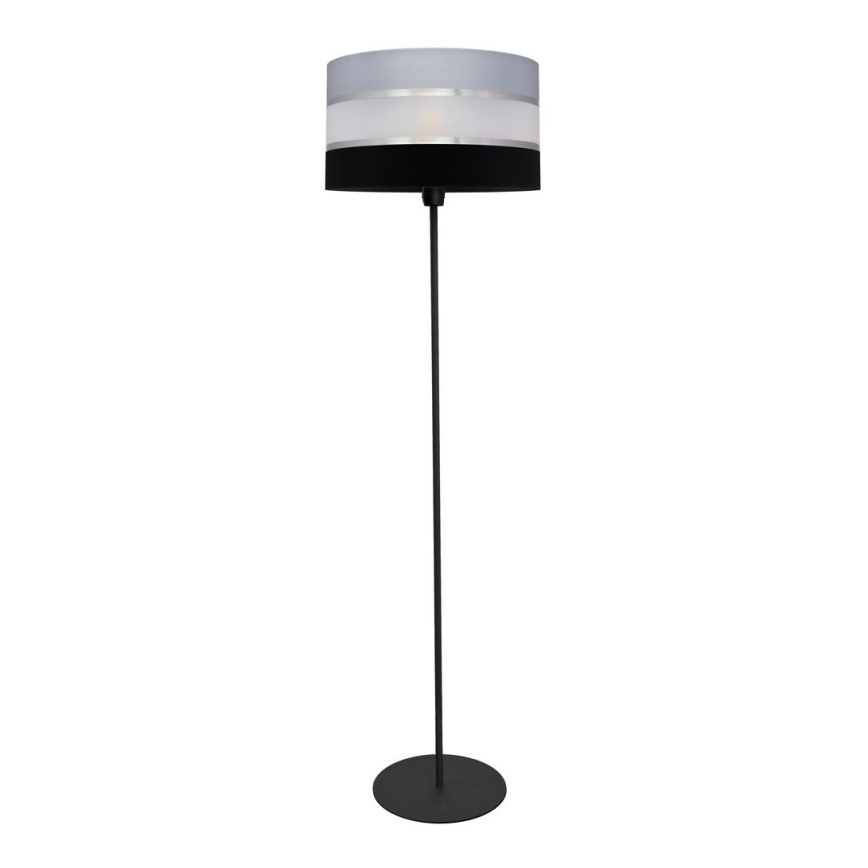 Επιδαπέδιο φωτιστικό HELEN 1xE27/15W/230V μαύρο/γκρι/ασήμι