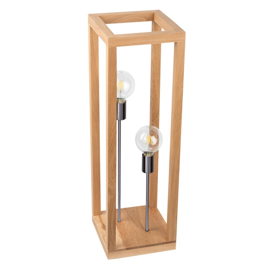 επιδαπέδιο φωτιστικό KAGO 2xE27/60W/230V ματ δρυς