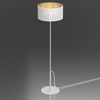 Επιδαπέδιο φωτιστικό LOFT SHADE 1xE27/60W/230V λευκό/χρυσό