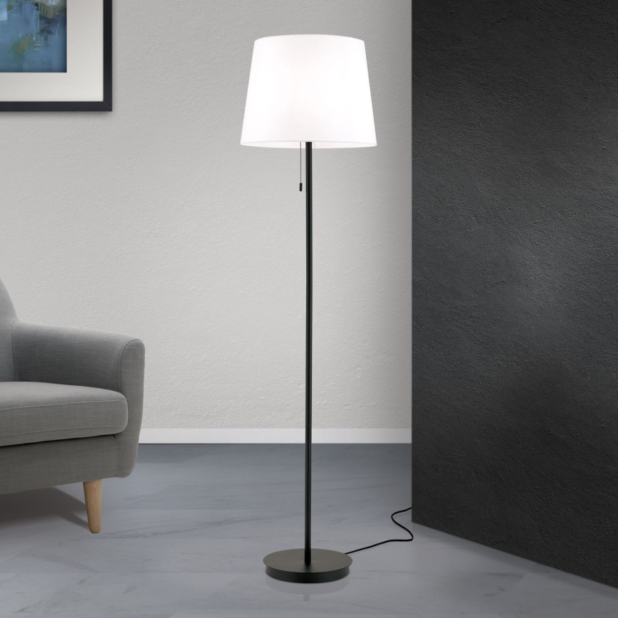 επιδαπέδιο φωτιστικό LUDWIG 1xE27/40W/230V λευκό/μαύρο