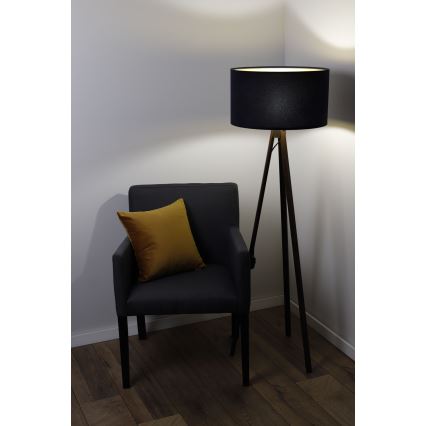 Επιδαπέδιο φωτιστικό STANDART 1xE27/60W/230V μαύρο/βέγκε