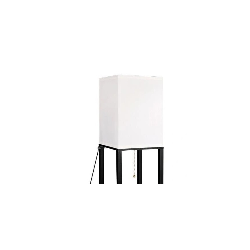 Επιδαπέδιο φωτιστικό with shelves 1xE27/60W/230V μαύρο/λευκό