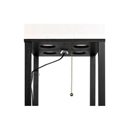 Επιδαπέδιο φωτιστικό with shelves 1xE27/60W/230V μαύρο/λευκό