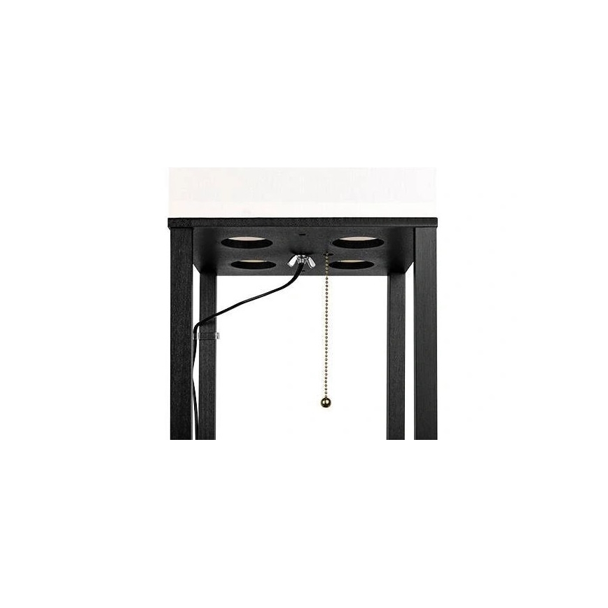 Επιδαπέδιο φωτιστικό with shelves 1xE27/60W/230V μαύρο/λευκό