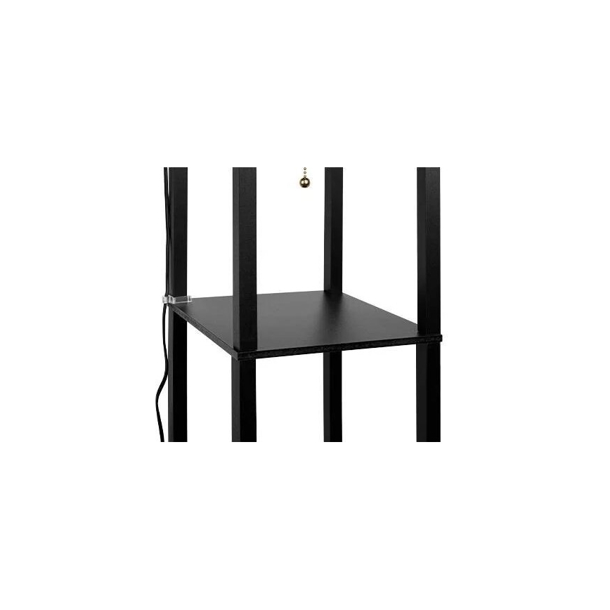 Επιδαπέδιο φωτιστικό with shelves 1xE27/60W/230V μαύρο/λευκό