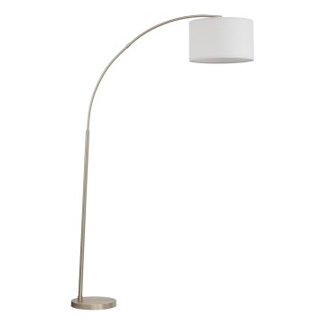 Επιδαπέδιο φωτιστικό ZENITH 1xE27/15W/230V ματ χρώμιο/λευκό