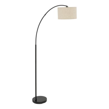 Επιδαπέδιο φωτιστικό ZENITH 1xE27/15W/230V μαύρο/μπεζ