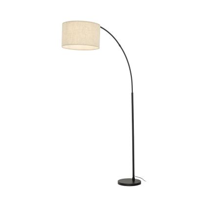 Επιδαπέδιο φωτιστικό ZENITH 1xE27/15W/230V μαύρο/μπεζ
