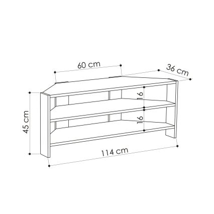 Έπιπλό TV  THALES 45x114 cm δρυς