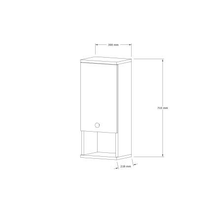 Έπιπλο μπάνιου MIS 71x30 cm λευκό