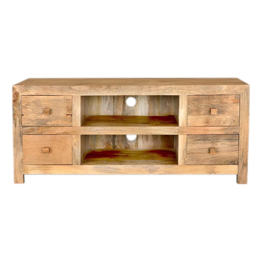 Έπιπλο τηλεόρασης  HINA 60x140 cm μασίφ ξύλο/μάνγκο