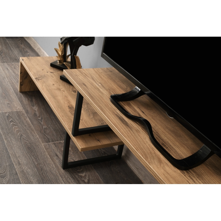 Έπιπλο τηλεόρασης OVIT 44x153 cm καφέ/μαύρο