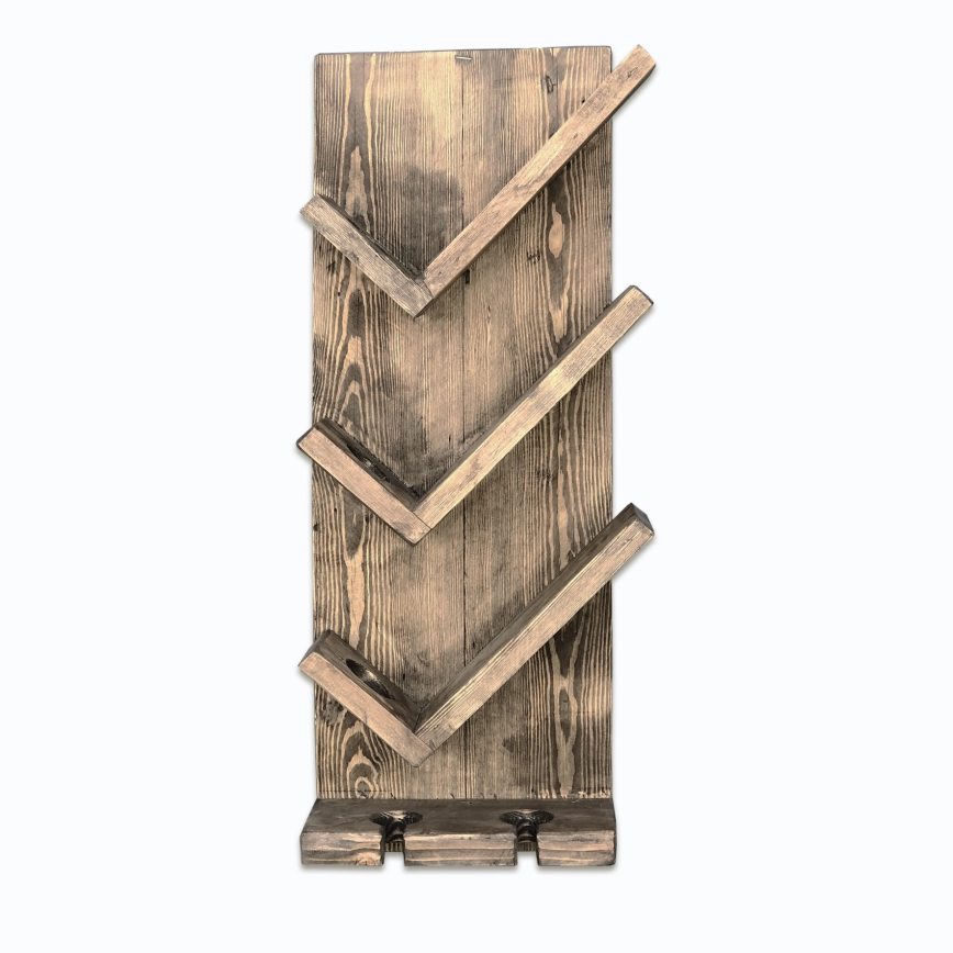 Επιτοίχια βάση κρασιού 60x22 cm έλατο/πεύκο