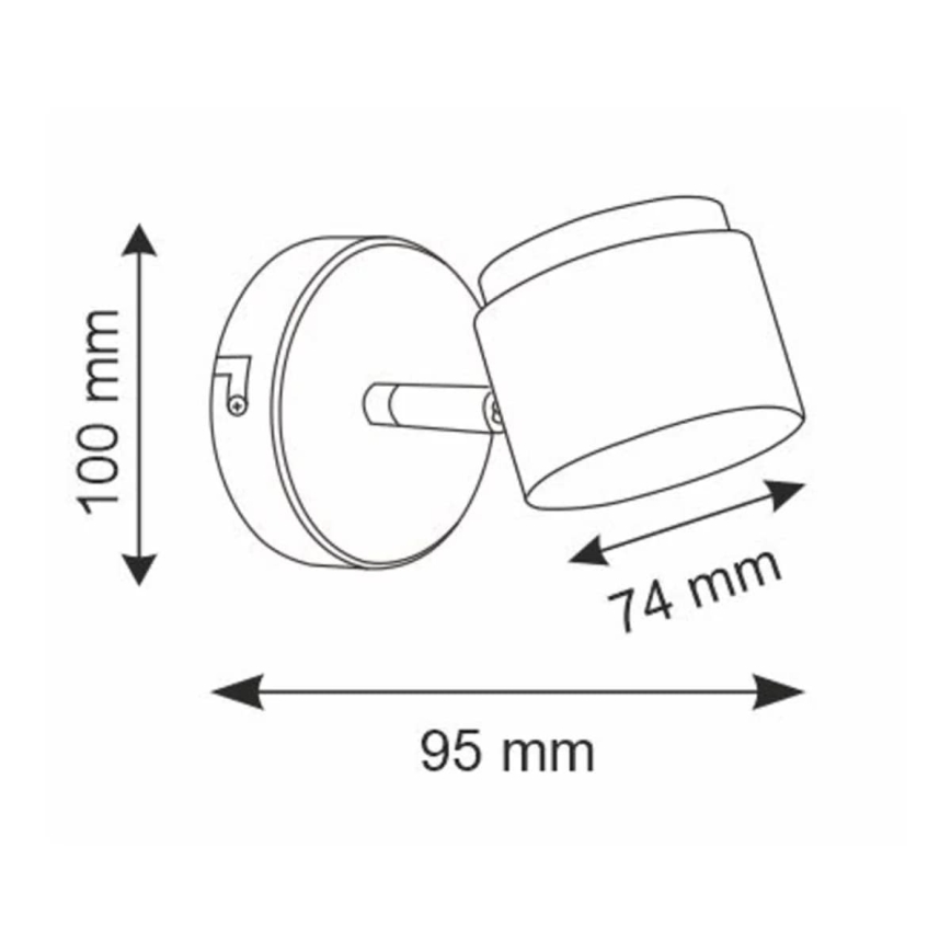 Επιτοίχιο LED σποτ KUBIK LED/4,2W/230V λευκό