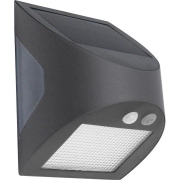 Επιτοίχιο ηλιακό φωτιστικό LED με αισθητήρα LED/3W/3,7V 3000/4000K 1200 mAh IP54 ανθρακί
