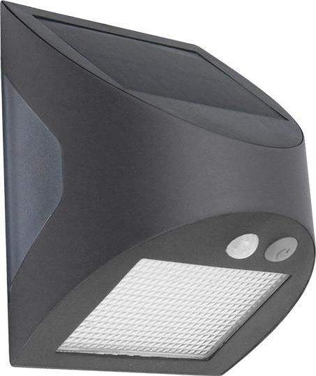 Επιτοίχιο ηλιακό φωτιστικό LED με αισθητήρα LED/3W/3,7V 3000/4000K 1200 mAh IP54 ανθρακί