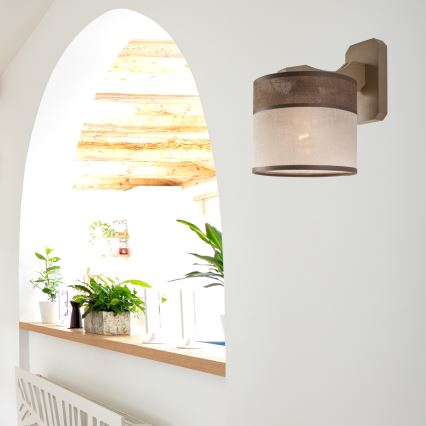 Επιτοίχιο φωτιστικό ANDREA 1xE27/60W/230V οξιά