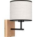 Επιτοίχιο φωτιστικό BOHO 1xE27/25W/230V δρυς