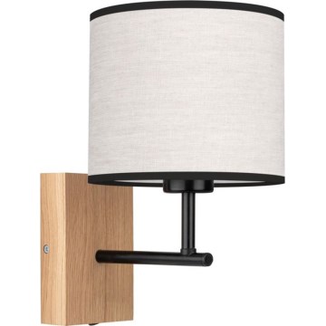 Επιτοίχιο φωτιστικό BOHO 1xE27/25W/230V δρυς