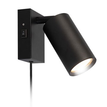 Επιτοίχιο φωτιστικό CELE 1xGU10/30W/230V μαύρο
