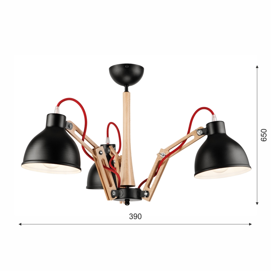 Επιτοίχιο φωτιστικό MARCELLO 3xE27/60W/230V