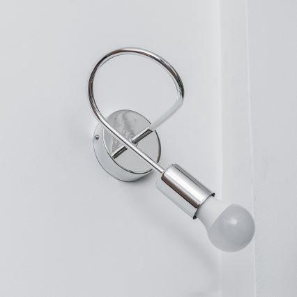 Επιτοίχιο φωτιστικό OXFORD 1xE27/15W/230V γυαλιστερό χρώμιο