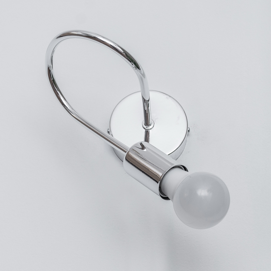 Επιτοίχιο φωτιστικό OXFORD 1xE27/15W/230V γυαλιστερό χρώμιο