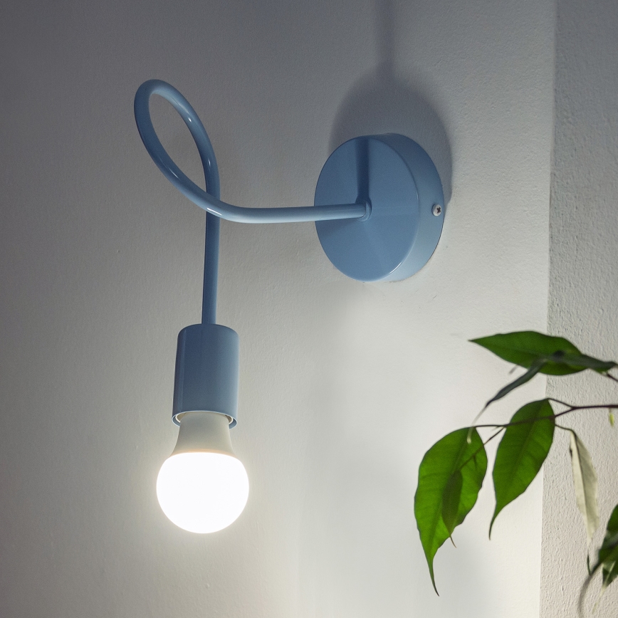 Επιτοίχιο φωτιστικό OXFORD 1xE27/15W/230V μπλε