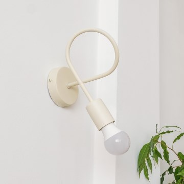 Επιτοίχιο φωτιστικό OXFORD 1xE27/15W/230V σε κρεμ απόχρωση