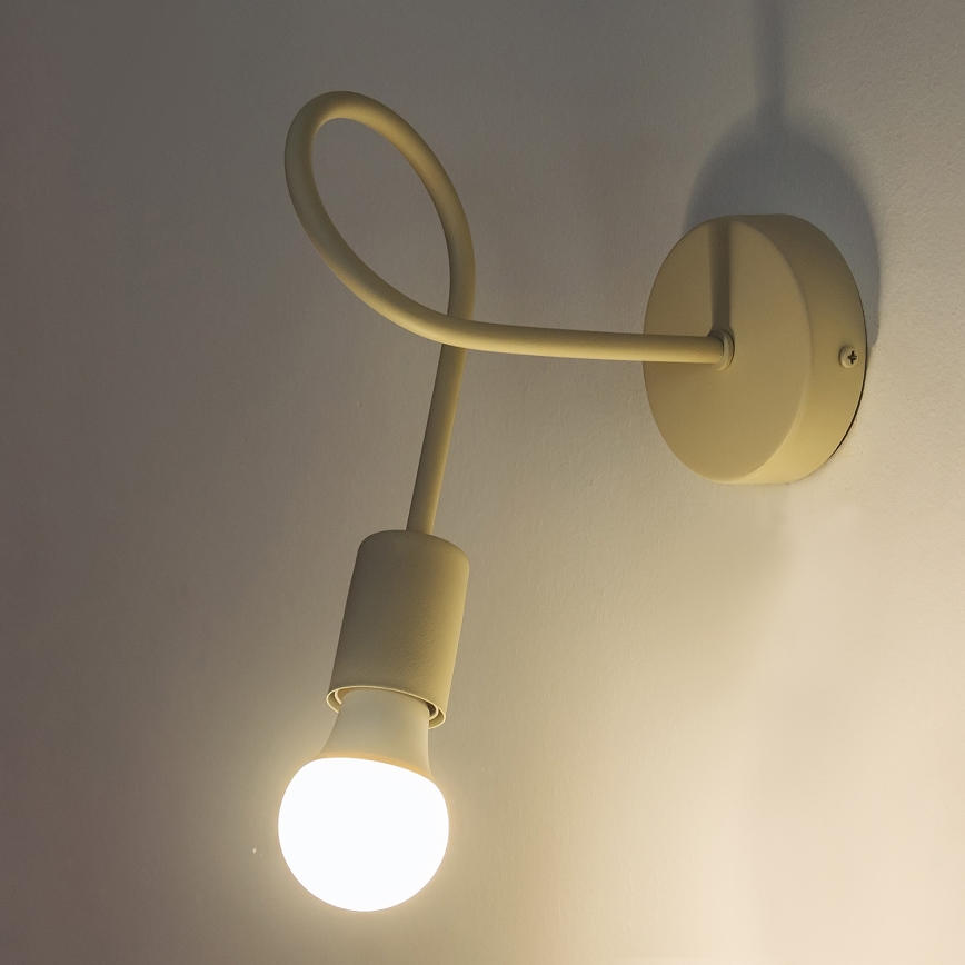 Επιτοίχιο φωτιστικό OXFORD 1xE27/15W/230V σε κρεμ απόχρωση