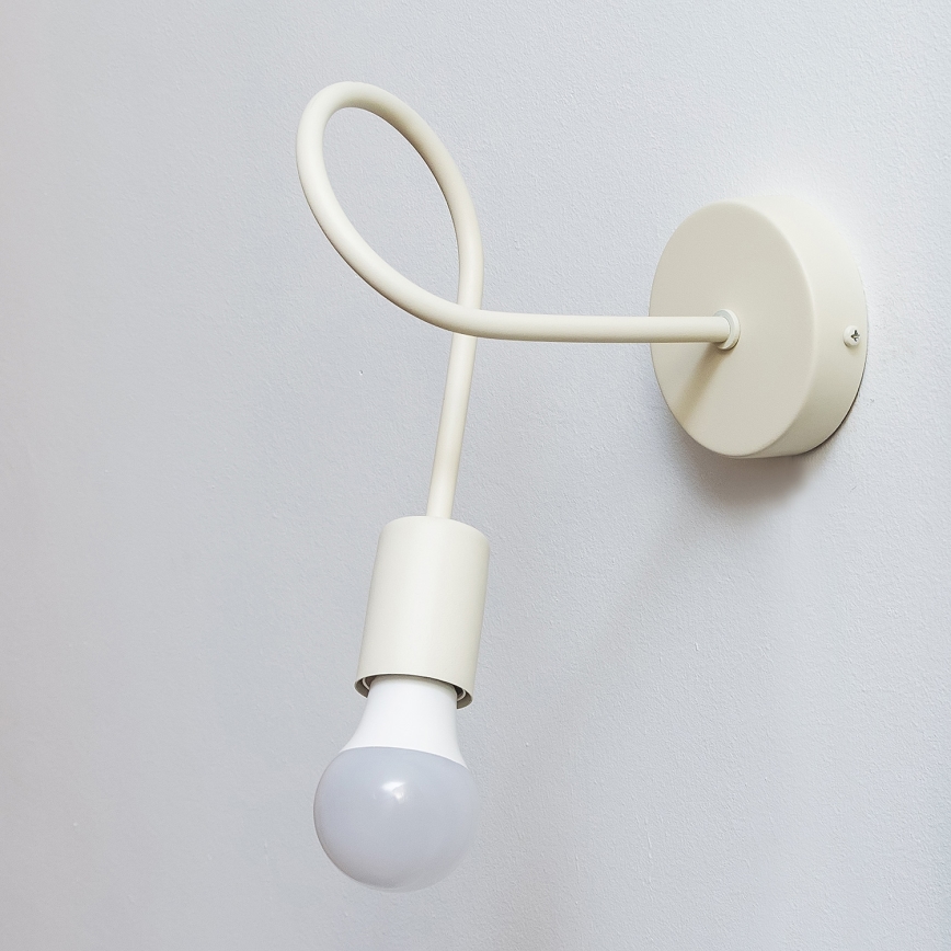 Επιτοίχιο φωτιστικό OXFORD 1xE27/15W/230V σε κρεμ απόχρωση
